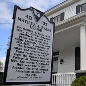 Historic marker detail